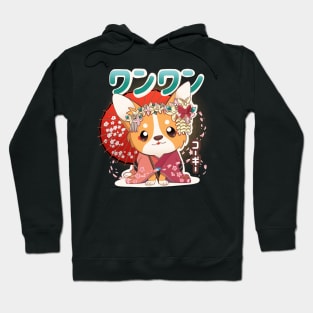 Geisha Corgi Hoodie